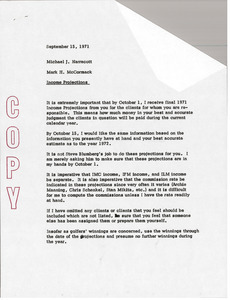 Memorandum from Mark H. McCormack to Michael J. Narracott