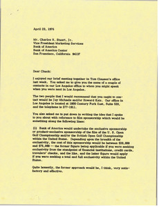 Letter from Mark H. McCormack to Charles R. Stuart