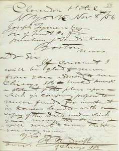 Letter from R. K. Swift to Joseph Lyman