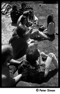 May Day at Packer Corners commune: preparing lunch