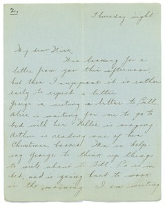 Letter from Letitia Crane to Frank F. Newth