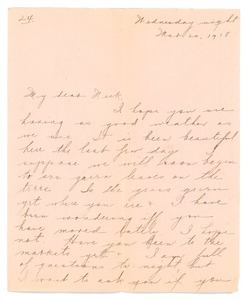 Letter from Letitia Crane to Frank F. Newth