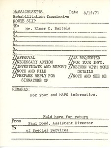 Massachusetts rehabilitation commission route slip