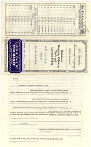 Residence, burglary, robbery, theft and larceny insurance policy issued to W. E. B. Du Bois