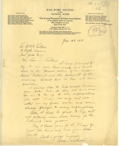 Letter from Addie W. Hunton to W. E. B. Du Bois