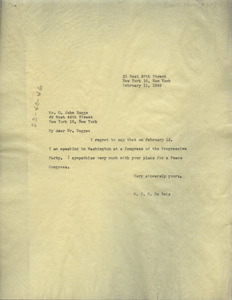 Letter from W. E. B. Du Bois to National Council of Arts, Sciences and Professions