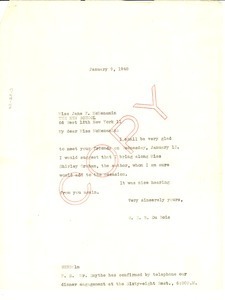 Letter from W. E. B. Du Bois to Jane F. McMenamin
