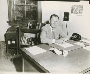 Ralph L. France at his desk