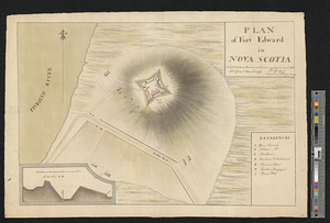 Plan of Fort Edward in Nova Scotia