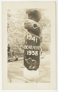 The back of the Totem Pole in the council ring on East Campus
