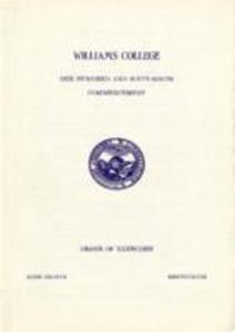 Williams College Commencement Order of Exercises, 1958