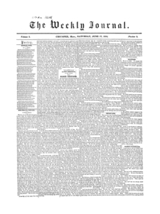 Chicopee Weekly Journal, June 17, 1854
