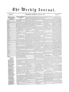 Chicopee Weekly Journal, June 23, 1855