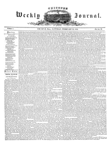 Chicopee Weekly Journal, February 25, 1854