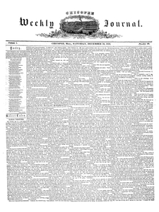Chicopee Weekly Journal, December 10, 1853