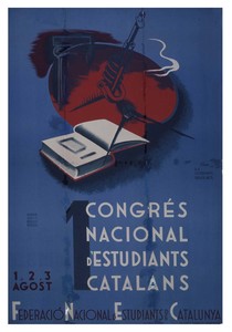 1 [i.e. Primer] Congrés nacional d'estudiants catalans. 1,2,3 Agost.