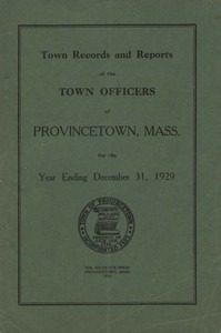 Annual Town Report - 1929