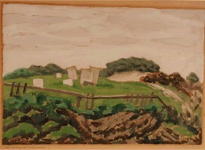 "Old Graveyard, Provincetown", 1934 Ross Moffett (1888-1971)