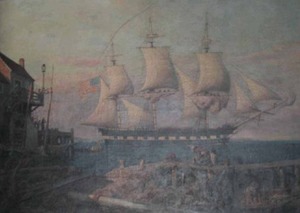 "Old Ironsides" Frederick Judd Waugh (1861-1940)