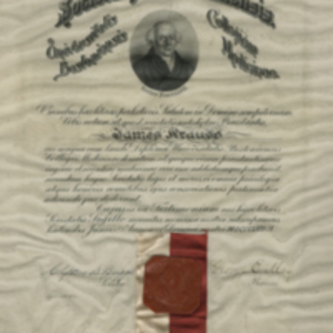 Hahnemann Society membership certificate