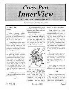 Cross-Port InnerView, Vol. 7 No. 12 (December, 1991)