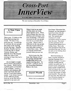 Cross-Port InnerView, Vol. 9 No. 12 (December, 1993)
