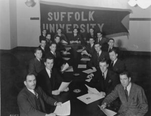 Members of Suffolk University's Student Council, 1940