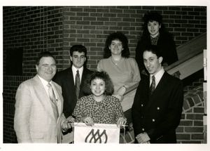 Members of Suffolk University's American Marketing Association, 1990