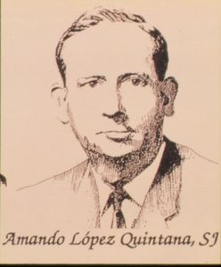 Drawing of Amando Lopez Quintana, S.J.