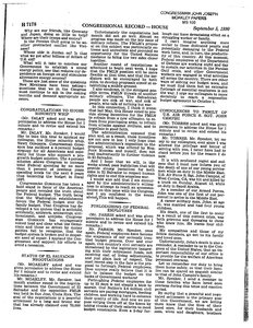 Congressional Record - House, "Status of El Salvador Negotiations," 5 September 1990