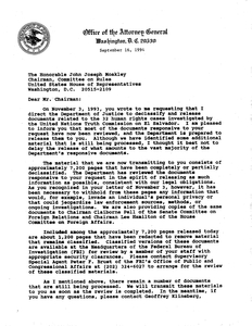 Letter To John Joseph Moakley From Janet Reno, Regarding John Joseph ...