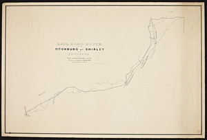 Rail road route from the Fitchburg at Shirley through Townsend to the New Hampshire line / Felton and Parker's Office, Geo. A. Parker.