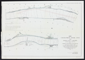 Resurvey of the Connecticut River, 1897. Plate IV: from Enfield Dam to Holyoke. Sheet 1