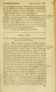 1807 Chap. 0127. An act in addition to the several acts, "for the due regulation of Licensed houses."