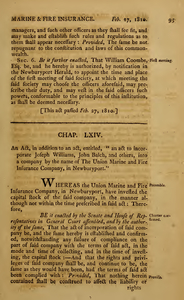 1809 Chap. 0065. An Act, In Addition To An Act, Entitled, "An Act To Incorporate Joseph Williams, John Balch, And Others, Into A Company By The Name Of The Union Marine And Fire Insurance Company, In Newburyport."