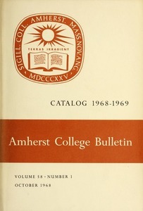 Amherst College Catalog 1968/1969
