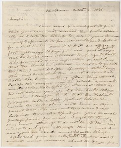 Benjamin Silliman letter to Edward Hitchcock, 1835 October 9