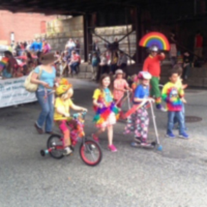 Families at Pride Parade