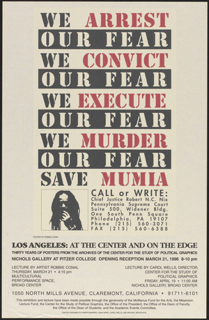 We arrest our fear : Save Mumia