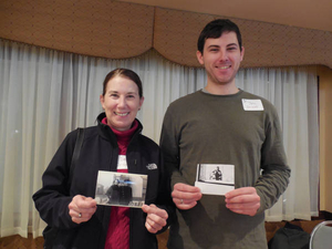 John Driscoll and Deb Driscoll at the Irish Immigrant Experience Mass. Memories Road Show