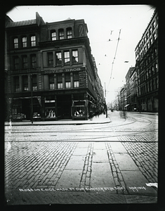 Buildings on east Washington Street corner Summer Street (north side)