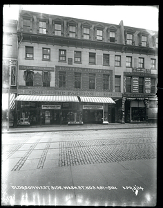 Buildings on west side Washington Street, numbers 491-501