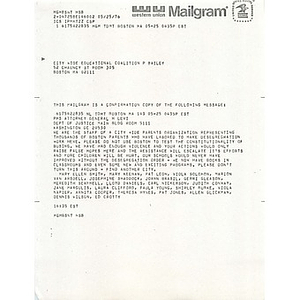 Telegram, Attorney General H. Levi, May 25, 1976.