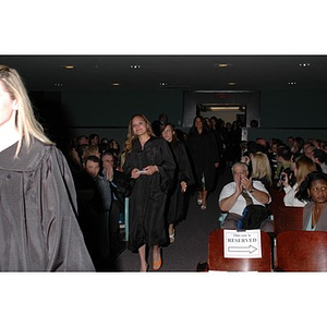 Students proceed into School of Nursing convocation