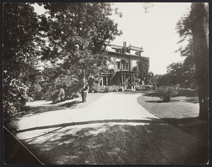 Exterior view of Sevenels, Augustus Lowell House, 70 Heath Street and Warren Street, Brookline, Mass., undated
