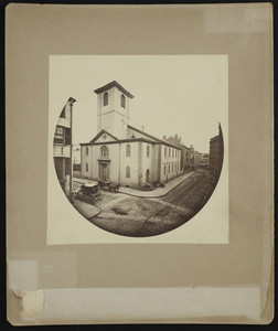 Exterior view of the Brattle Street Church, Brattle Square, Boston, Mass., 1859