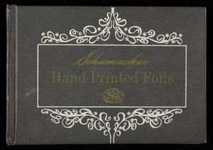 Schumacher hand printed foils, price list 75th anniversary collection, F. Schumacher & Co., New York, New York