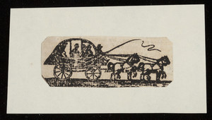 Fragment, stagecoach illustration, location unknown, undated