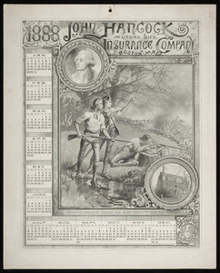 Calendar for John Hancock Mutual Life Insurance Company, Boston, Mass., 1888