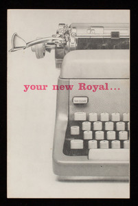 Your new Royal, Royal McBee Corporation, Westchester Avenue, Port Chester, New York